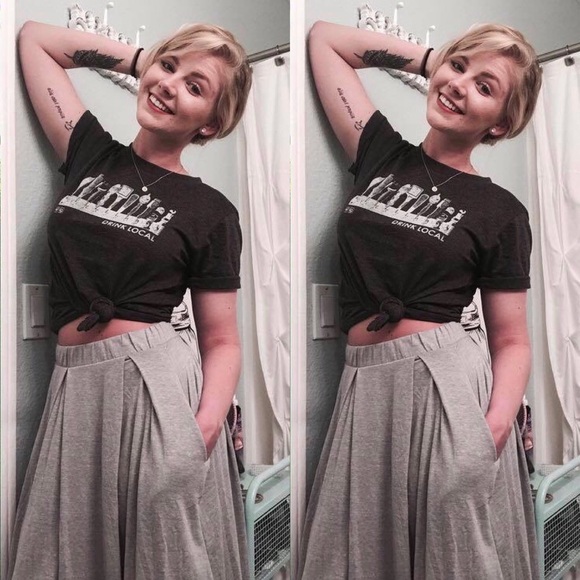 LuLaRoe Dresses & Skirts - Light Grey Madison Skirt XS